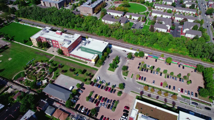 from a Social services building in Chicago Illinois revealing west suburbs. Foster care system for children. West Garfield Park, very dangerous area.