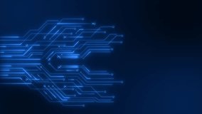 Circuit Board Copy Space, Dark Animation Computer, Data, Technology, Artificial Intelligence Background. AI Artificial intelligence CPU processor chipset central processor. Computer. 3D Illustration - Powered by Shutterstock - Get 15% off with code: PIKWIZARD15