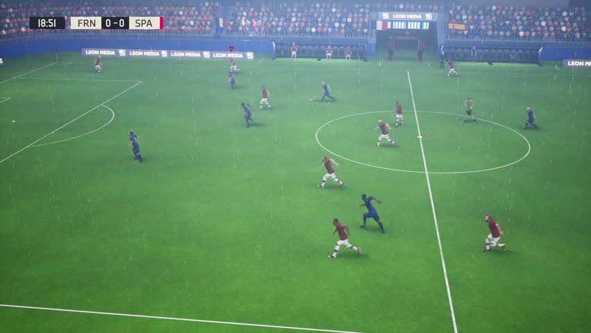 Football Team Player Hits Ball To Score Winning Goal In Digital Gaming Match. Gamer Victorious In Gaming Match. Digital Sports Simulator. Gaming Match Challenge. Fun. Hobby. Animation | Shutterstock HD Video #1110139997