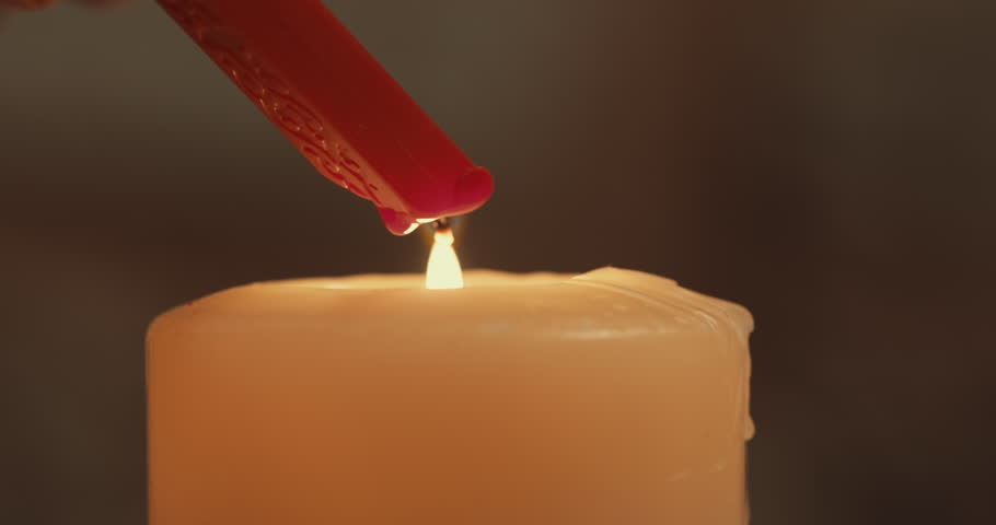 Burning The Red Wax Seal. 02. Royalty-Free Stock Footage #1110177625