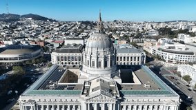 San Francisco, California, United States. Cityscape of government building at downtown city of coast of California, USA.
