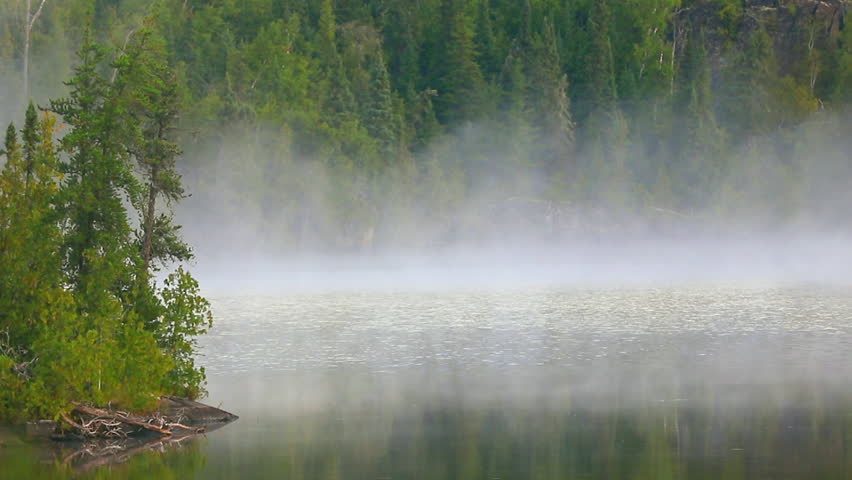 Boundary Waters Morning Foggy Lake
