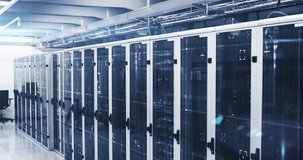 Animation of data processing over computer servers. Global connections, digital interface, computing and data processing concept digitally generated video. - Powered by Shutterstock - Get 15% off with code: PIKWIZARD15