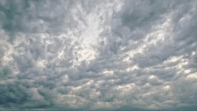 timelapse background - beautiful overcast natural scene - loop video