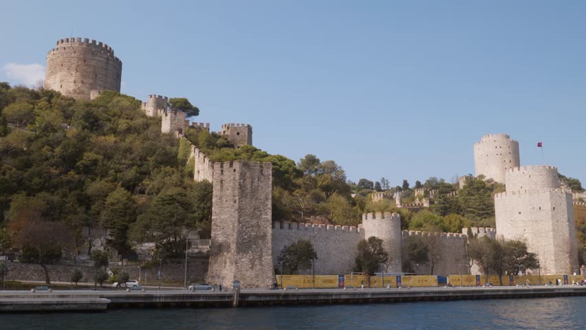Magnificent Rumeli fortress Bosphorus strait scenic shoreline landmark
