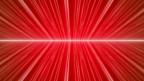 White rays horizontal on bright red candy apple tech geometric abstract minimal motion background. Seamless looping. Video animation Ultra HD 4K 