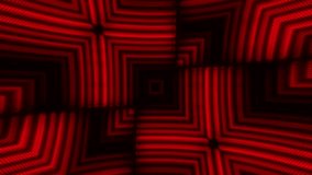 Dark red tech rhombus diamond shape stage podium neon lights glwoing abstract minimal motion background. Seamless looping. Video animation Ultra HD 4K 