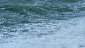 Wave Sea Storm. Ocean Sea Spray Great Big Waves. Natural Scene. Static.