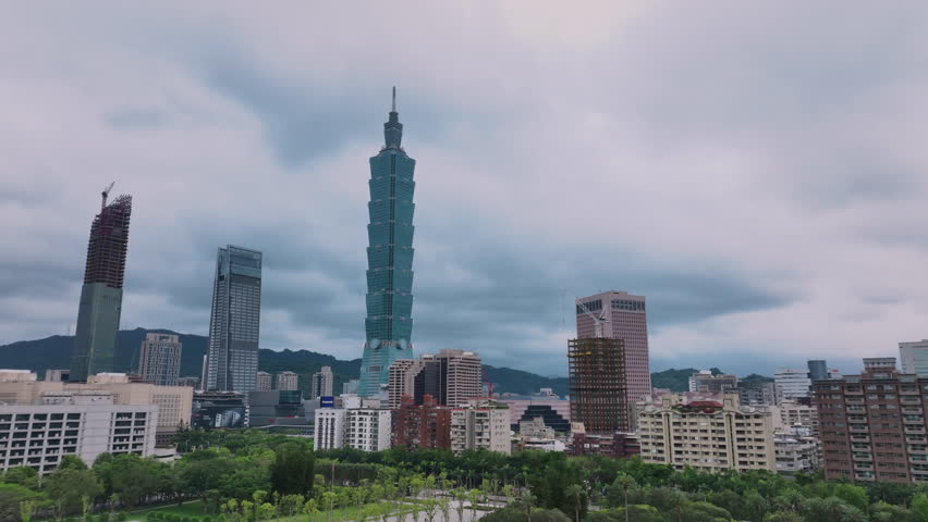Central Areas Of Taipei, Aerial View Of Taiwan