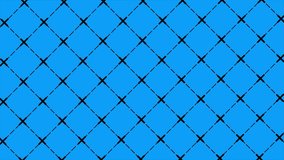 Animated Abstract digital moving dotted lines technology background, square geometrical shape background	