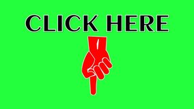 Animation of information for the location that must be clicked.  "Click here" pointer animation - Powered by Shutterstock - Get 15% off with code: PIKWIZARD15