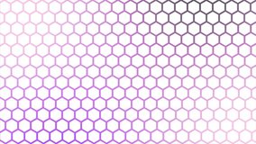 Animated Futuristic Colorful surface hexagons tiles. Trendy simple and minimal geometrical hexagon background	
