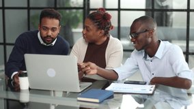 three african business people in the office - Powered by Shutterstock - Get 15% off with code: PIKWIZARD15