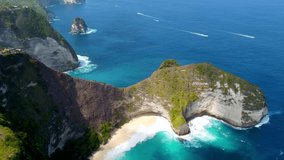 Klingking beach Bali drone video
