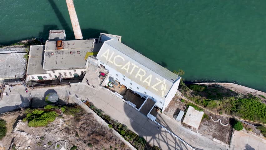 Alcatraz Island At San Francisco In California United States. Highrise Building Architecture. Tourism Travel. Alcatraz Island At San Francisco In California United States.