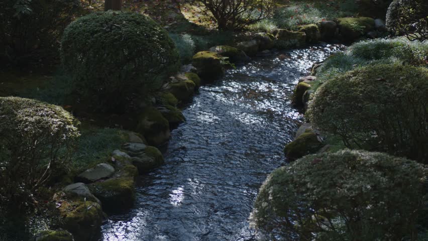 Japanese landscape, Kanazawa City, Ishikawa Prefecture, Kenrokuen Garden in autumn