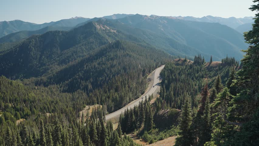Hurricane Ridge a mountainous area Alpine Meadows in Washington Olympic National Park