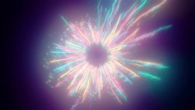rainbow colored particle streaks forming an vibrant circle, Colored Opening abstract Eye - Powered by Shutterstock - Get 15% off with code: PIKWIZARD15