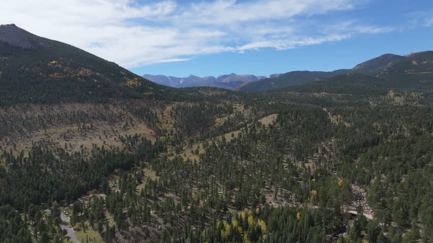 Untouched nature of Rocky Mountain National Park, Colorado. Popular recreation location.