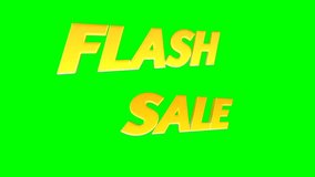 Flash Sale Green Screen, Business event background, Business online banner - Powered by Shutterstock - Get 15% off with code: PIKWIZARD15