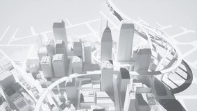Digitally generated emerging city, perfectly usable for all kinds of topics related to the construction industry, as well as city life and infrastructure in general.

