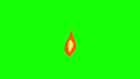Candle Light Flame Green Screen, Candle Light Green Screen 