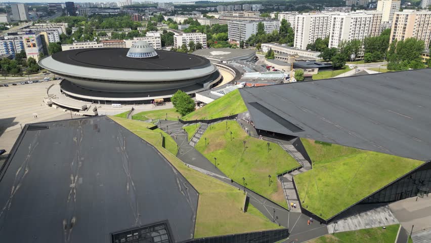 International Congress Center (MCK) and Spodek arena in Katowice, Poland