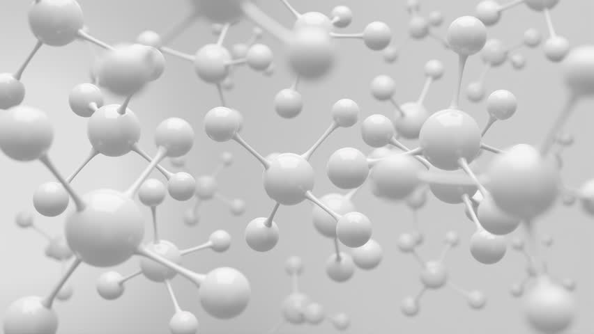 White molecule or atom, Abstract Clean structure for Science or medical background. | Shutterstock HD Video #1110522407
