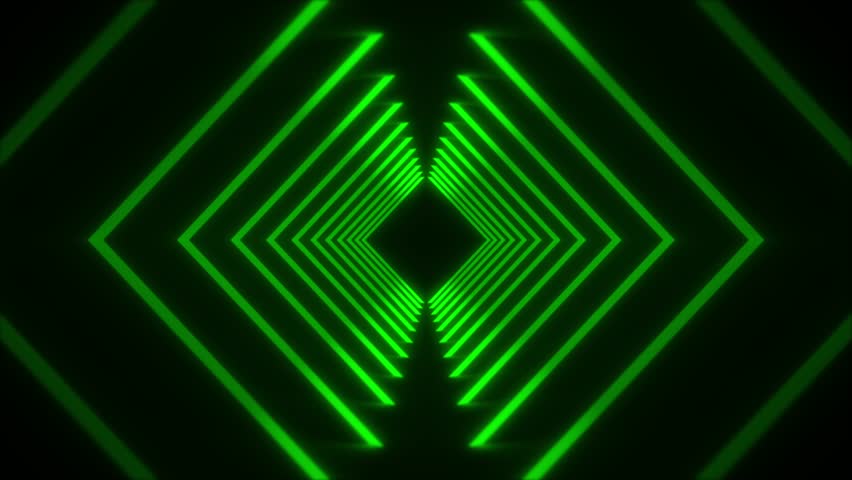 Bright neon lime green color. Screen looping animated background alpha  channel Stock Photo