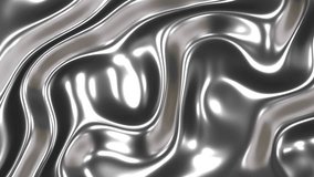 Liquid chrome 3d abstract graphics background animation, silk moving waves shiny and glossy metallic 4K video animation, silver texture design. - Powered by Shutterstock - Get 15% off with code: PIKWIZARD15