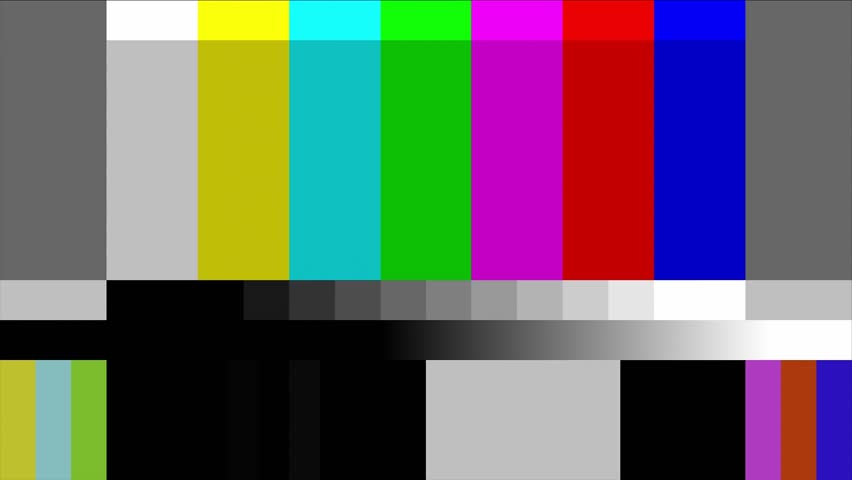 No Signal Tv Test Pattern Vector Television Colored Bars Signal