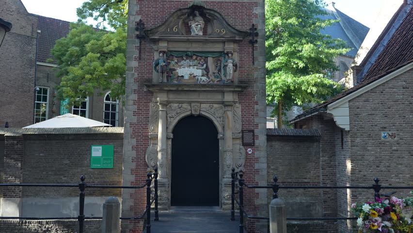 Exterior Of Museumcafe Restaurant In Gouda, Netherlands - wide