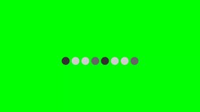 loading animation motion graphic with green screen