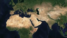 Discovering the Diverse Landscapes of Egypt: Detailed Map Stock Footage