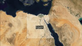 Discovering the Diverse Landscapes of Egypt: Detailed Map Stock Footage - Powered by Shutterstock - Get 15% off with code: PIKWIZARD15
