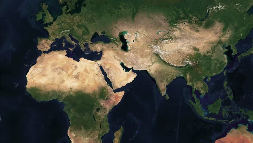 Discovering the Diverse Landscapes of United Arab Emirates: Detailed Map Stock Footage