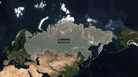 Discovering the Diverse Landscapes of Russia: Detailed Map Stock Footage - Powered by Shutterstock - Get 15% off with code: PIKWIZARD15