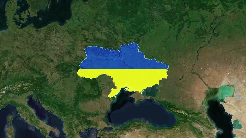 Discovering the Diverse Landscapes of Ukraine: Detailed Map Stock Footage