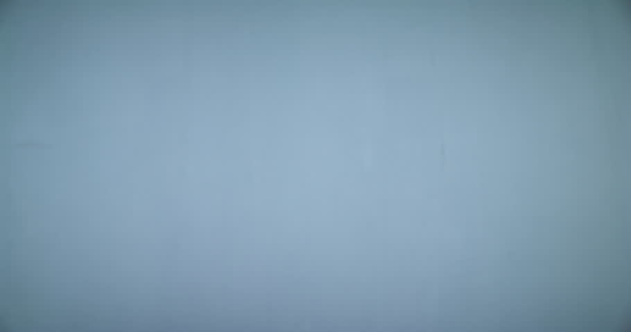 Smile, young and excited woman with haircare and blowing kiss on a blue studio background. Hair care, wellness and happy female flipping brunette hair after keratin treatment on a mockup backdrop