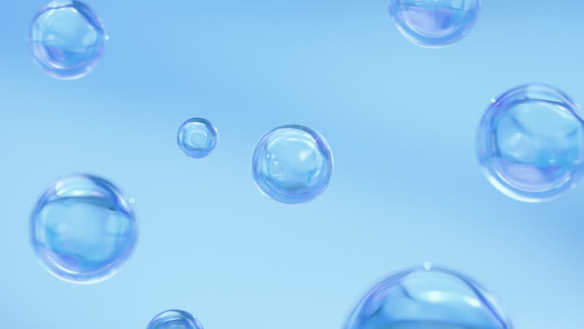 Liquid bubbles mixed create 3D nourishing therapy. Macro Shot's elements combine into a serum. The cosmetic serum is combined with a drop. Animated fluid glob in a metaball's morph