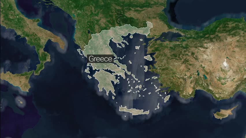 Discovering the Diverse Landscapes of Greece: Detailed Map Stock Footage