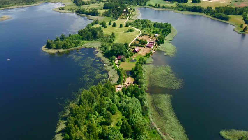Island Homestead: A Serene Lakeside Retreat
