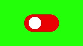 simple video animation switch on green