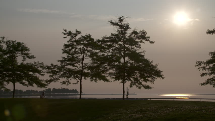 Lake Michigan at Sunrise, Slow Motion