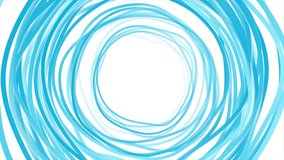 Blue white abstract minimal background with circles. Seamless looping geometric motion design. Video animation Ultra HD 4K 3840x2160