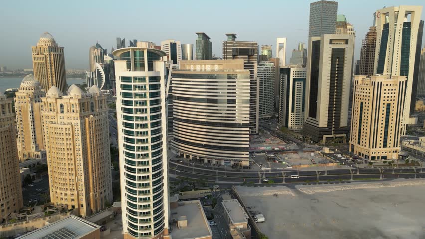 Skyscrapers in West Bay area of Doha (Ad-Dauha), capital of Qatar