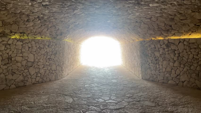light at the end of the tunnel Royalty-Free Stock Footage #1110583071