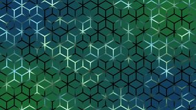 Animated Futuristic colourful sci-fi technology background with hexagonal pattern	
