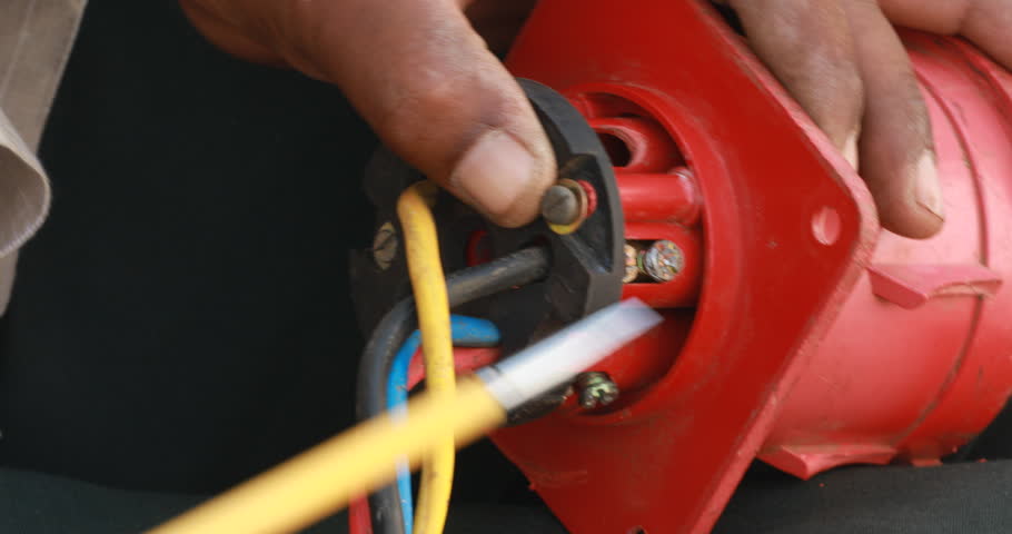 Electrician hands Work On Equipment | Shutterstock HD Video #1110597809