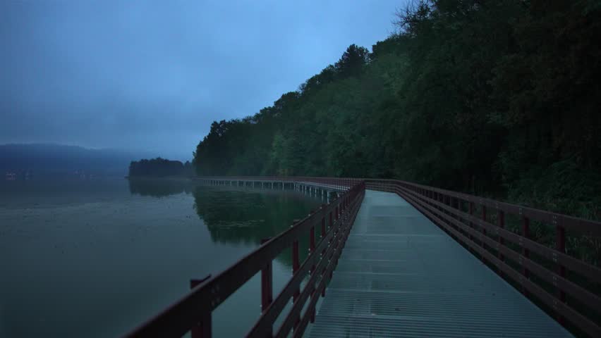 Autumn Landscapes - Cycle path on Lake Comabbio
